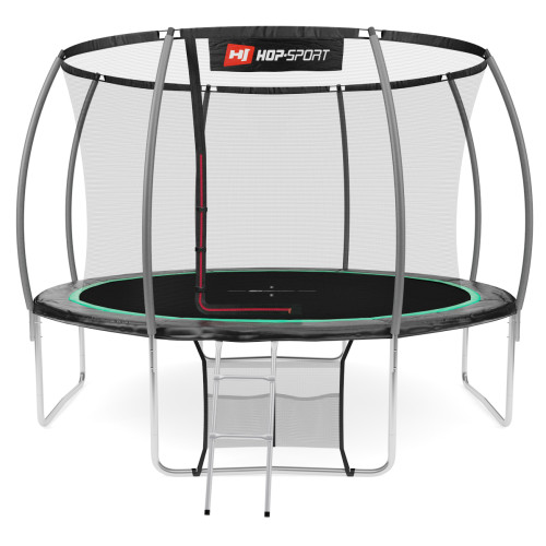 Купити Батут  Hop-Sport 12FT Premium 366 см black/green із внутрішньою сіткою у Києві - фото №1